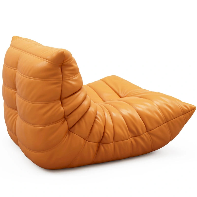 Furgle Microfiber Leather Sofa Ergonomic Design Lazy Sofa Floor Sofa