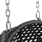 LeisureMod 2 Person Hanging Egg Chair with Stand - Outdoor/Indoor Rattan Wicker Patio Swing Hammock Lounger with Cushions