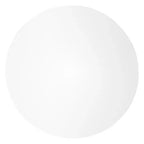 LeisureMod Bristol 5-Piece Dining Set Round Dining Table, 4 Plastic Dining Chairs White Legs