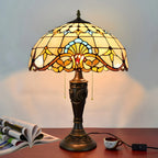 HomeyFad 2-Light Vintage Stainless Glass Dome Table Lamp