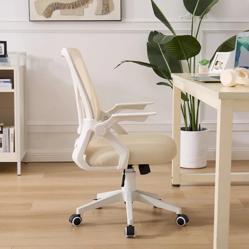 Javlergo Office Chair Mid Back Swivel Lumbar Support Desk Chair, Computer Ergonomic Mesh Chair with Armrest
