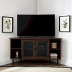 Middlebrook 48-inch Glass Door Corner TV Stand