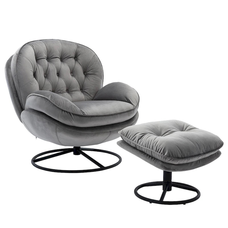 Accent chair TV Chair Living room Chair with Ottoman