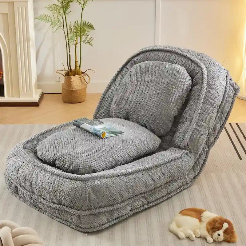 Lazy Sofa Couch,5 Adjustable Position,Sit,Sleep,Fold,Suit to Put in Bedroom, Living Room