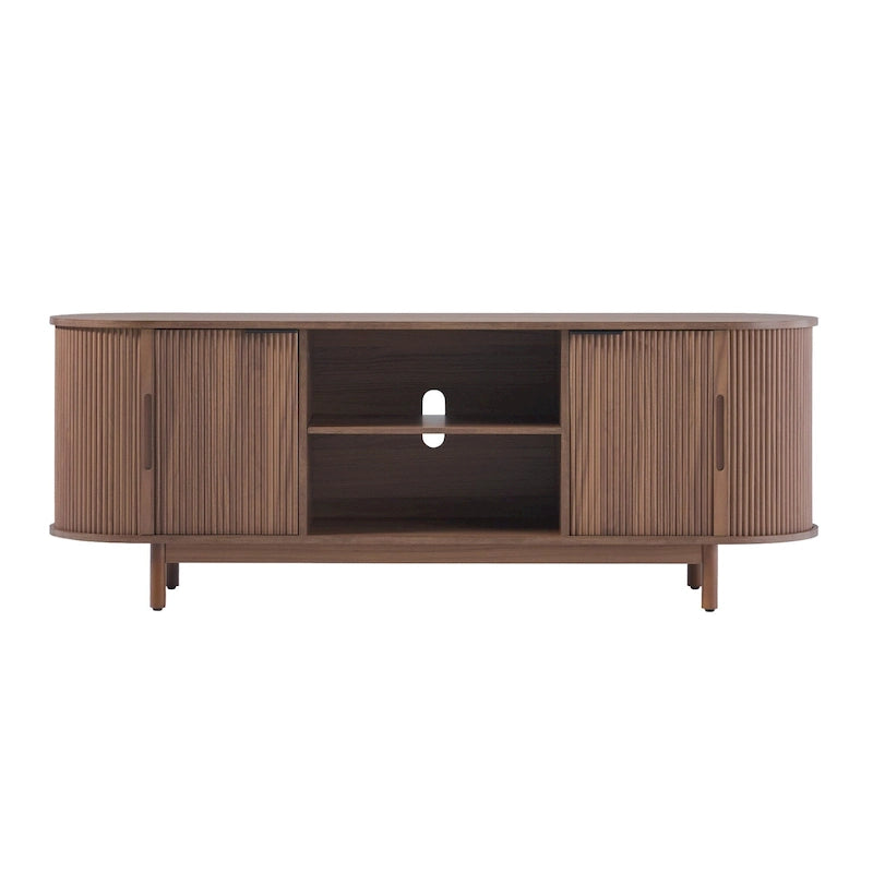 Middlebrook Modern Reeded 60-inch TV Stand with Rounded Edges