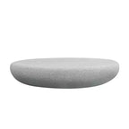 Modern Fiberglass Coffee Table with Matte Rocks Design, Irregular Accent Center Table for Living Room, Office, or Small Spaces-Panipeachy