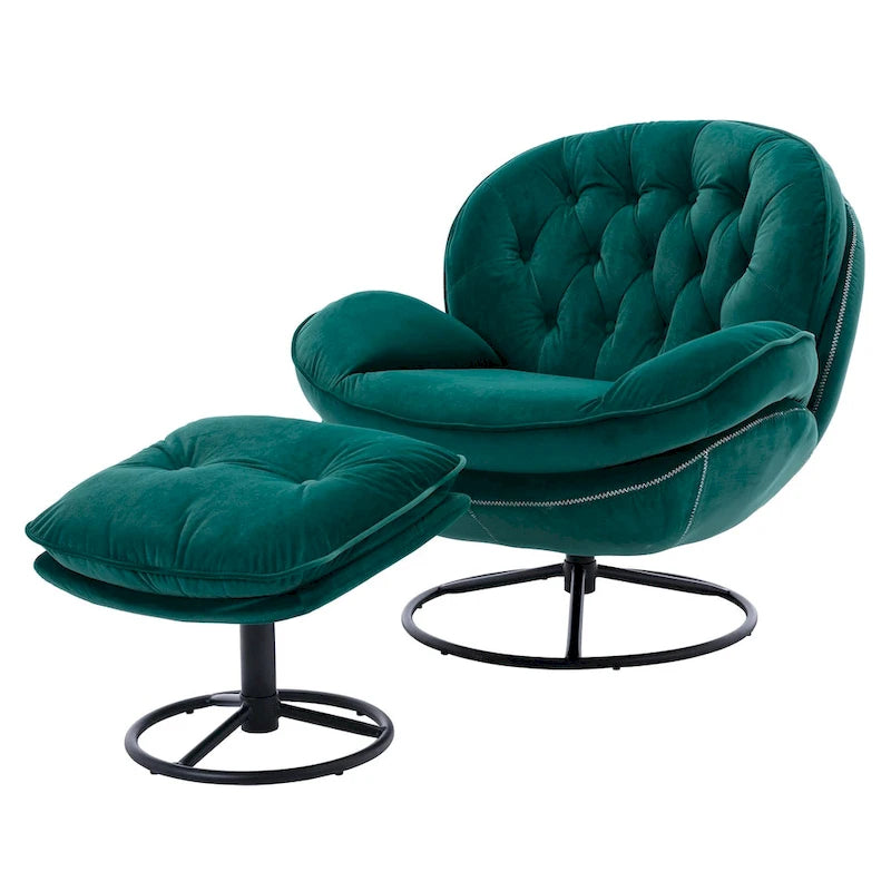 Accent chair TV Chair Living room Chair with Ottoman