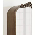 Kate & Laurel All Things Decor 20x6x30 Arendahl MDF Jewelry Cabinet with Mirror Gold