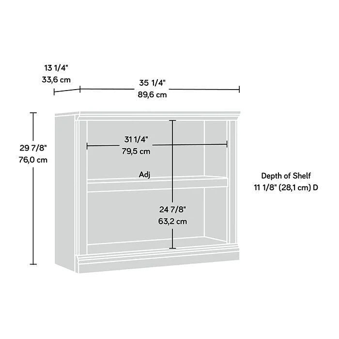 2 Shelf Bookcase