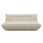 3 Seat Suede Fabric Lounge Floor Couch Lazy Sofa for Living Room