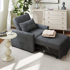 3-in-1 Adjustable Sleeper Sofa Bed, Pull Out Chair Sofa, Convertible Folding Bed for Living Room