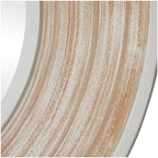 35x35 Wooden Wall Mirror with White Wash Effect Cream - Olivia & May: No Assembly, MDF Frame, Indoor Use
