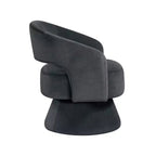 GDFStudio Hudson Modern Luxury Velvet Upholstered Swivel Accent Chair