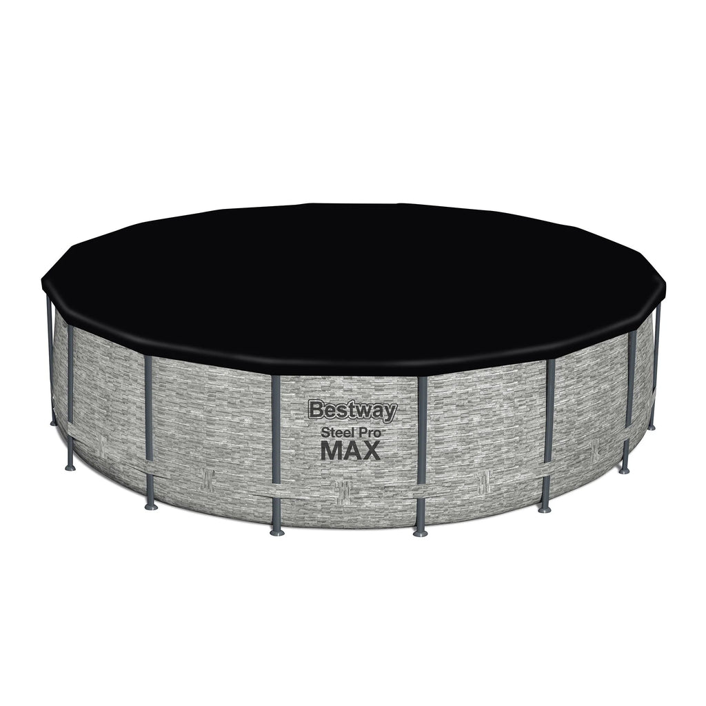 Bestway Steel Pro MAX Round Above Ground Swimming Pool with Pump & Cover