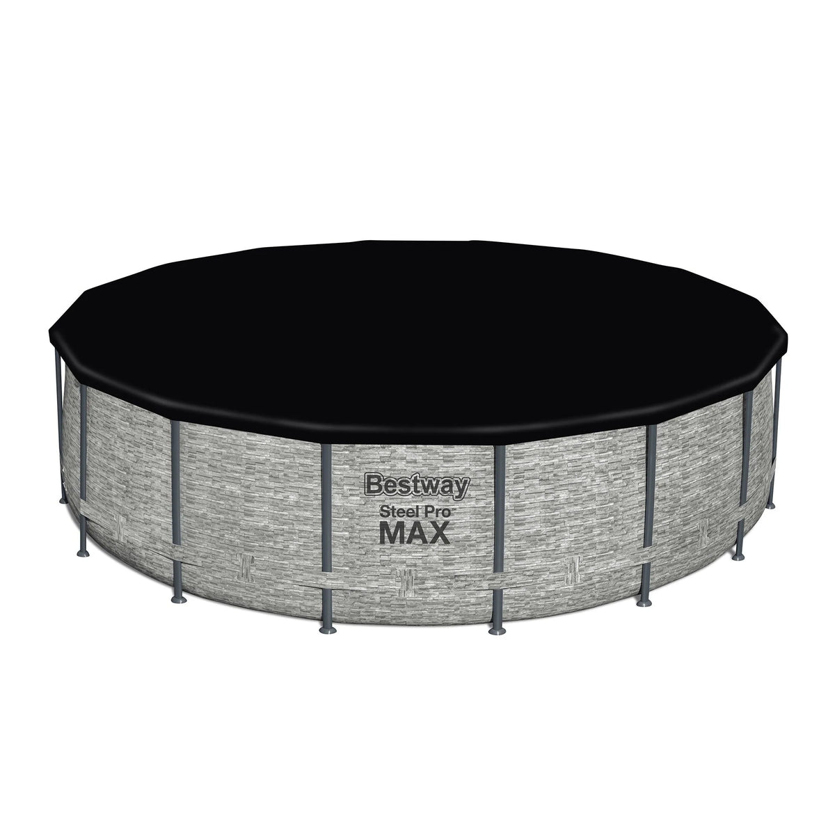 Bestway Steel Pro MAX Round Above Ground Swimming Pool with Pump & Cover