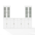 Crosley Stanton 3Pc Sideboard And Glass Door Pantry Set - 14.5x95x78
