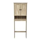 Farmhouse Over the Toilet Cabinet with Shelves and Magnetic Closure Doors