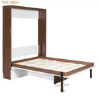 GDF Studio Lawrence Full Size Murphy Bed with Foldable Desk