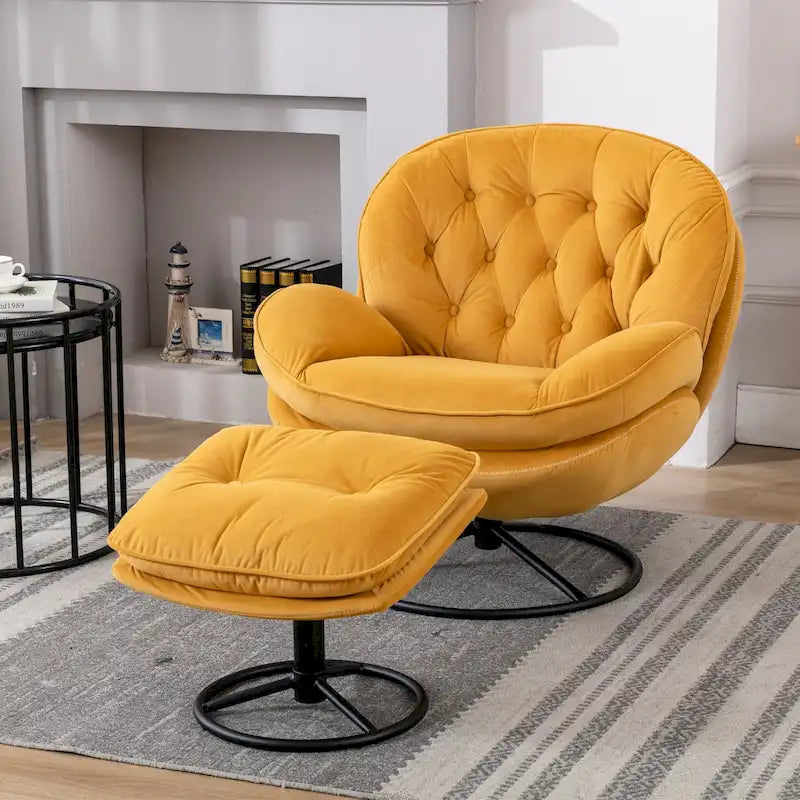Accent chair TV Chair Living room Chair with Ottoman