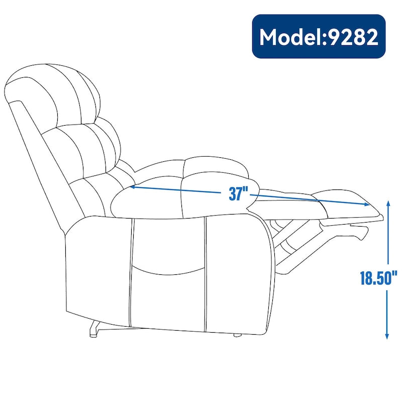 Dual Motor Power Lift Recliner Chair with Massage and Heat for Elderly People, Large Lazy Single Boy Recliners with Power-Remote