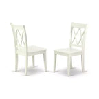 HomeStock 7 Piece Dining Table Set Linen White Oval Table & 6 Chairs Modern Style