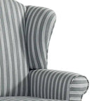2 Set Traditional Wingback Accent Chairs Upholstered Armchair