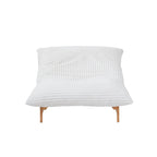 Bean Bag Accent Chair Large Plush Bean Bag Lounger with Solid Wood Frame Comfy Lounge Chair with Down Filling