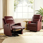 Esteban Swivel Recliner with Tufted Back Set of 2 by HULALA HOME