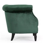 Contemporary Tufted Upholstered Club Chair with Nailhead Trim