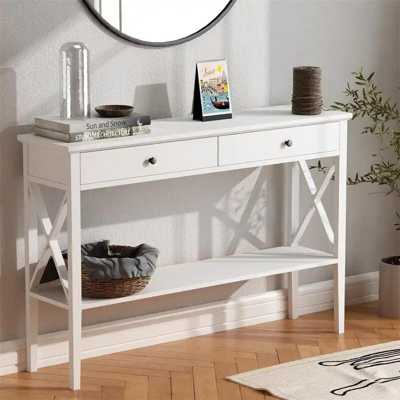 47 Console Table with Drawers - 11.81D x 47.24W x 31.5H
