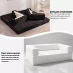 80.7 5-in-1 Convertible Sleeper Sofa Bed aï¿?Corduroy, 1200 lbs, No Assembly