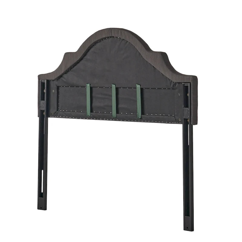 Adjustable Full/Queen Studded Fabric Headboard