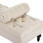 Modern End of Bed Bench for Bedroom, Velvet Upholstered Window Bench with 2 Detachable Pillows for Living Room or Entryway-Panipeachy