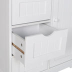 VEIKOUS Bathroom Floor Storage Cabinet with 4 Drawers