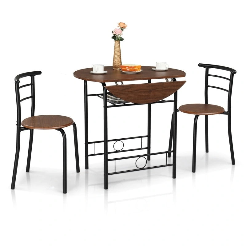 31.5 Drop Leaf Dining Table for Small Space,Small Kitchen Table Set for 2