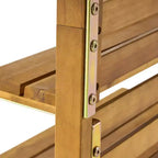 Christopher Knight Home Andrusia Outdoor Rustic Acacia Wood Storage Bench with Rack, Teak