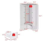 Hitow Minimalist Armoire Corner Wardrobe Double Door and Drawer Designs