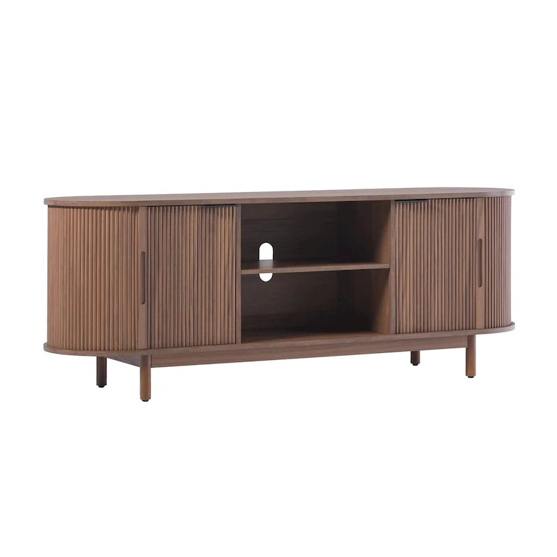 Middlebrook Modern Reeded 60-inch TV Stand with Rounded Edges