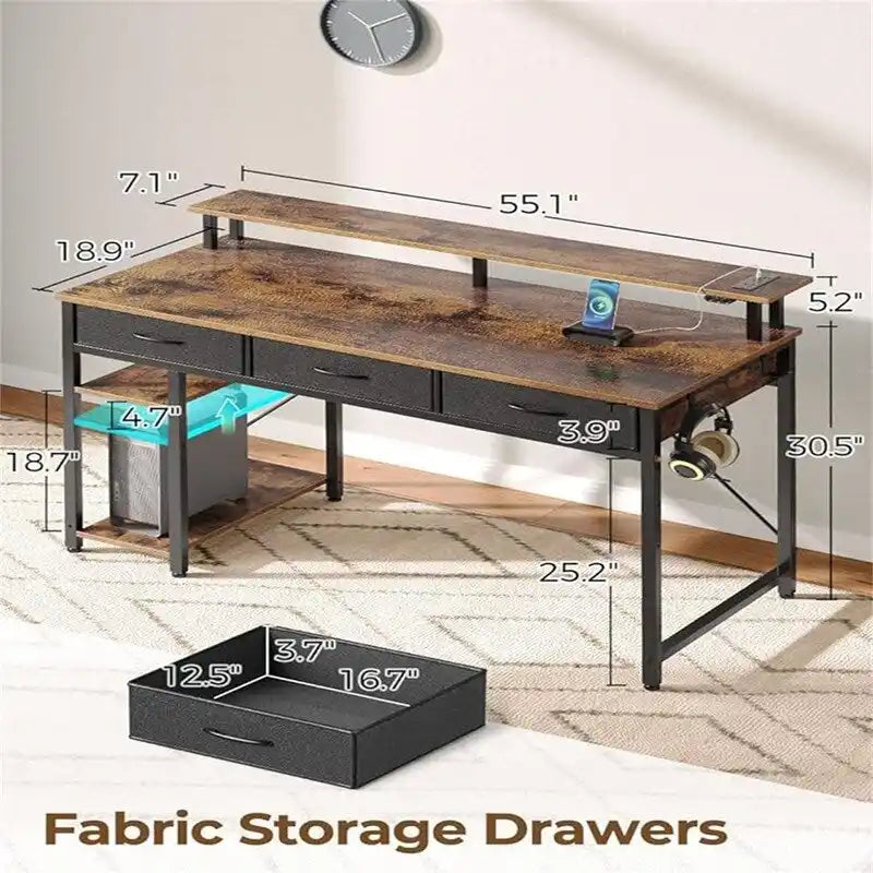 Computer Desk with Power