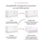Babyletto Swell 4-in-1 Convertible Crib with Toddler Bed Conversion Kit