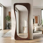 Dovelina 71H*31W Asymmetrical Full Length Mirror Decorative Leaning Mirror Modern Bathroom Mirror for Living Room Dining Room Entryway Bedroom