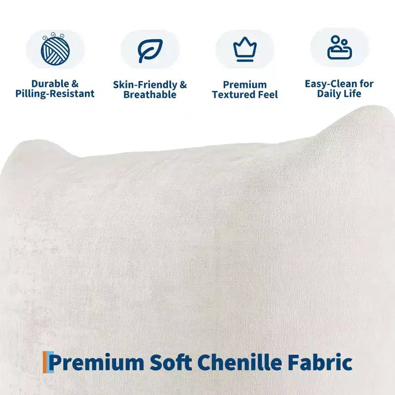 Chenille Fabric Modular Love Seat Sofa, 2-Seater Cloud Couch with High Resilience Sponge, Small Space Boneless Sofa for Apartment, Office