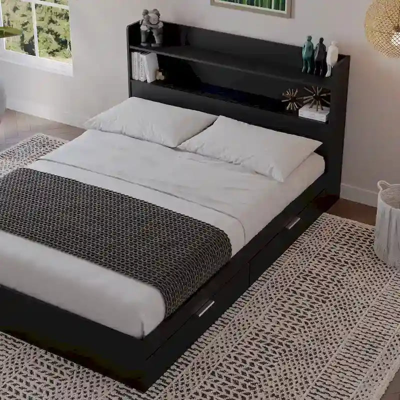 Hunter Platform Bed with Headboard