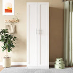 High Wardrobe/Armoires with 3 Shelves
