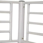 Karl Home Twin Over Twin Steel Bunk Bed Frame Ladder Bedroom Dorm Room for Kids Adult Children