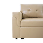 Convertible Reversible Sectional Sofa with Pull-Out Sleeper Bed, Hidden Storage Chaise, and Durable Legs