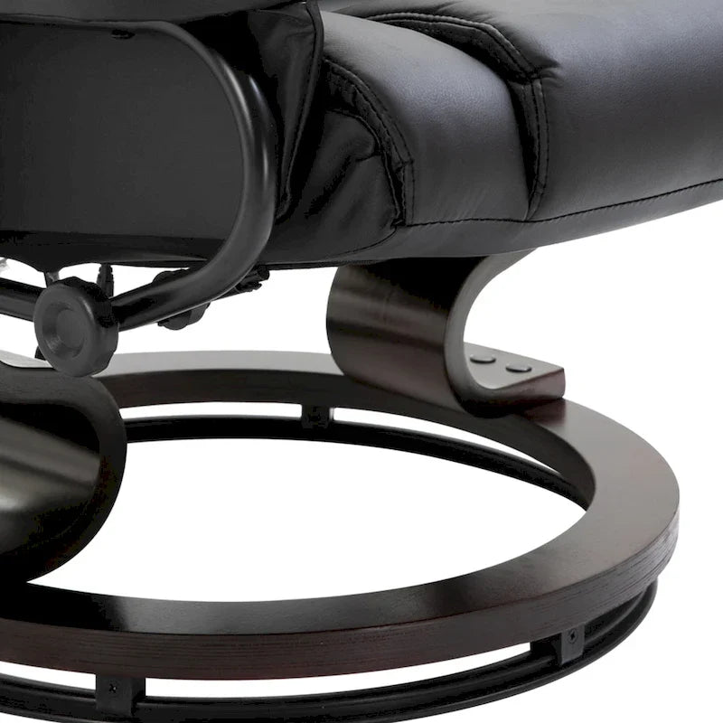 HOMCOM Massage Recliner Chair with Ottoman Footrest