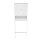 Farmhouse Over the Toilet Cabinet with Shelves and Magnetic Closure Doors