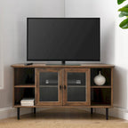 Middlebrook 48-inch Glass Door Corner TV Stand