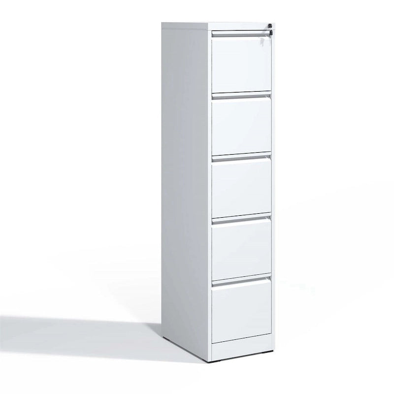 5 Drawer Metal Vertical File Cabinet with Lock